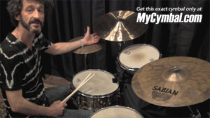 Memphis Drum Shop Sabian 18 Signature Series JoJo Mayer Fierce Crash Cymbal Played by JoJo Mayer JM1890 1050510D nsLAWRJXizY 811x456 0m12s